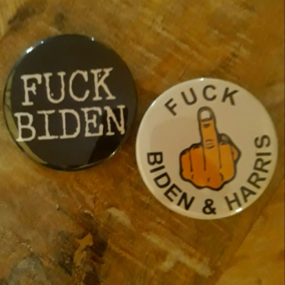 (New) Biden Harris Pinback Button Set